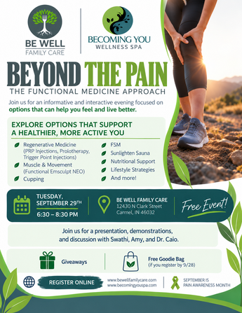 Beyond the Pain Event - September 29th