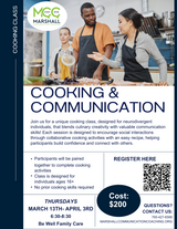 Cooking Class Series: Cooking & Communication - Thursdays 3/13-4/3