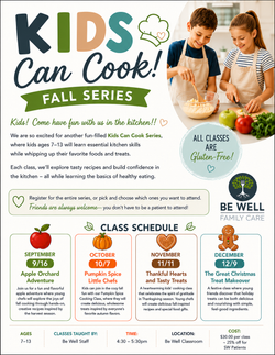 Kids Can Cook Fall Class Series 2026