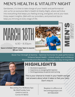 An Event for the Guys: Men’s Health & Vitality Night - March 18