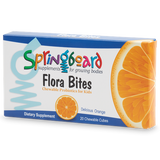Flora Bites Probiotic for Kids Ortho Molecular 20 Orange Flavored Chewable Cubes