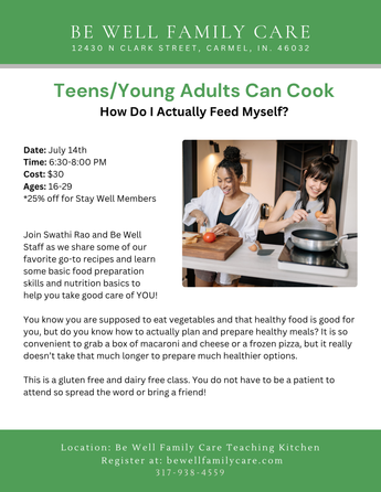Teens/Young Adults Can Cook - How Do I Actually Feed Myself? - July 14th