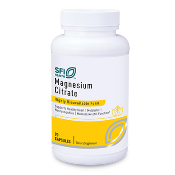 Magnesium Citrate Klaire Labs 90 Capsules