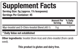Myo + D-Chiro Inositol Biotics Research Powder .8 ounces (Formerly Balanced B-8)