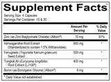 Testosterone Support Complex Ortho Molecular 60 Capsules