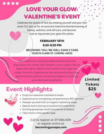 Love Your Glow: Valentine’s Event - February 18