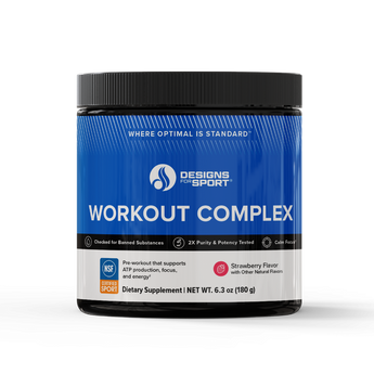 Workout Complex Designs for Health 6.3 oz strawberry powder