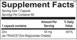 Be Well Activated Zinc 60 Capsules