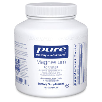 Magnesium Citrate Pure Encapsulations 180 Capsules